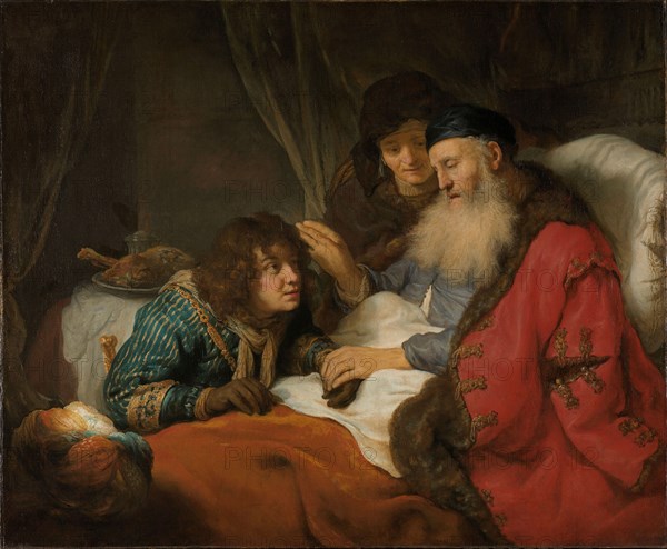 Isaac Blessing Jacob, c.1638. Creator: Govaert Flinck.