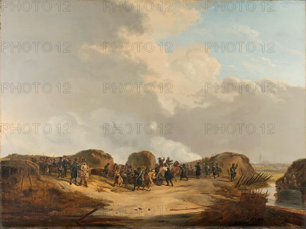The Demilune constructed at the Siege of Naarden, April 1814, 1814-1815. Creator: Pieter Gerardus van Os.