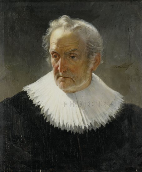 An old Man in 17th-century Dress, 1830-1868. Creator: Christiaan Julius Lodewijk Portman.