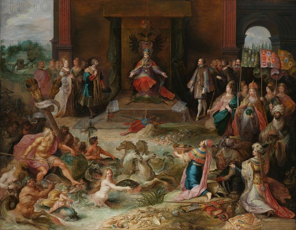 Allegory on the Abdication of Emperor Charles v in Brussels, c.1635-c.1640. Creator: Frans Francken II.