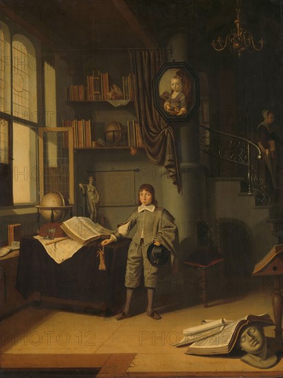 Young Man in a Study, 1640-1650. Creator: Adriaen van Gaesbeeck.