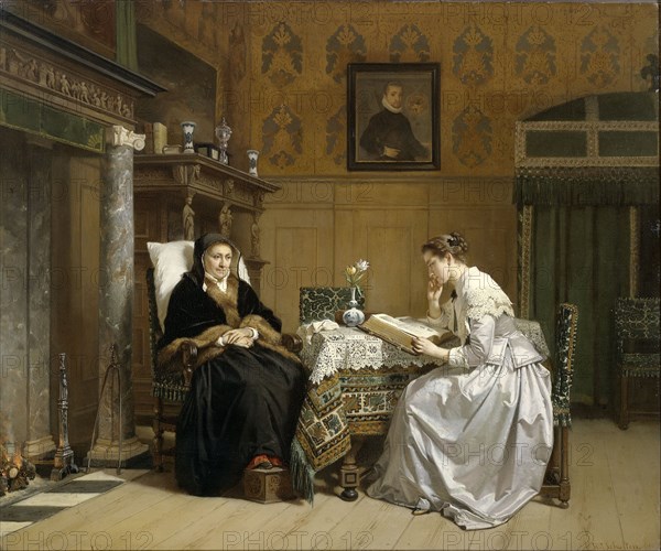 Sunday Morning, 1865-1868. Creator: Hendrick Jacobus Scholten.