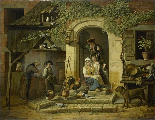 The Home of a Hunter, 1826. Creator: Henri Voordecker.