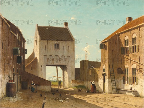 A Town Gate in Leerdam, c.1868-c.1870. Creator: Jan Weissenbruch.