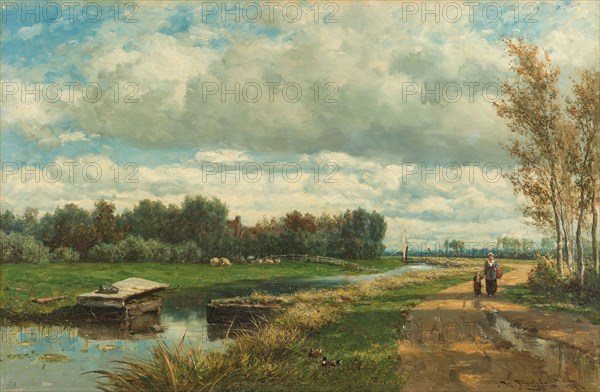 Landscape in the Environs of The Hague, c.1870-c.1875. Creator: Willem Roelofs.