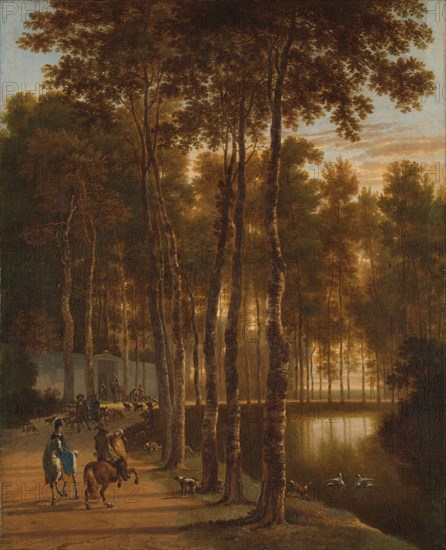 The Avenue of Birches, 1660-1685. Creator: Jan Hackaert.