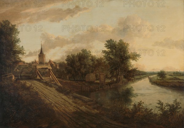 Landscape with rolling bridge, c.1660. Creator: Unknown.