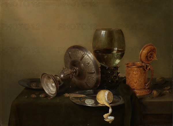 Still life with a Gilded Beer Tankard, 1634. Creator: Willem Claesz Heda.