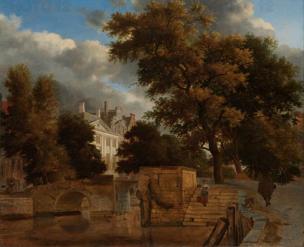 The Stone Bridge, c.1660-c.1672. Creator: Jan van der Heyden.