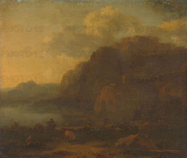 Italian Landscape, 1650-1683. Creator: Nicolaes Berchem.