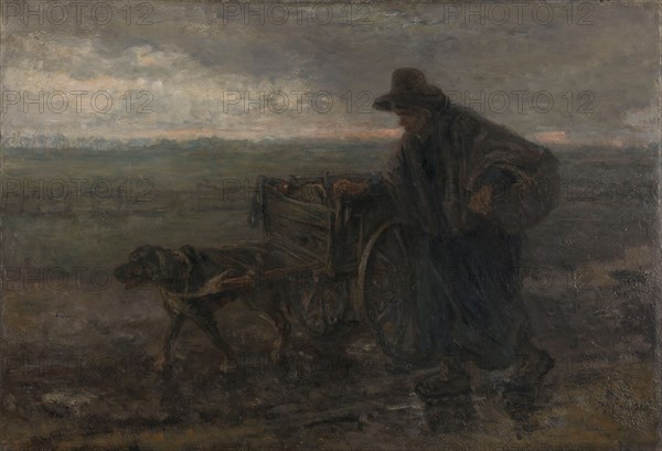 On Country Roads and Fields, 1892. Creator: Jozef Israels.