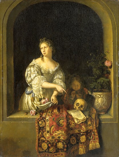 Allegory of Transience, 1670-1681. Creator: Willem van Mieris.