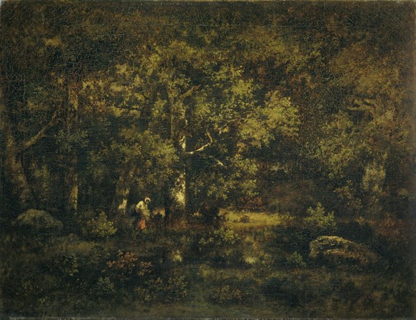 The Forest of Fontainebleau, 1871. Creator: Narcisse Virgile Diaz de la Pena.