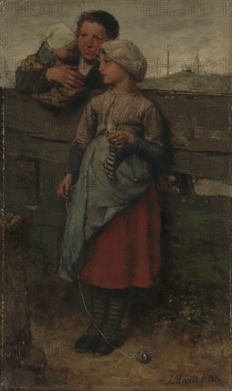 Villagers, 1872. Creator: Jacob Henricus Maris.