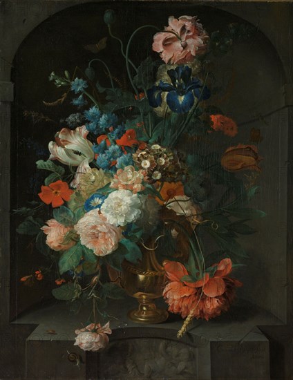 Still Life with Flowers, 1721. Creator: Coenraet Roepel.