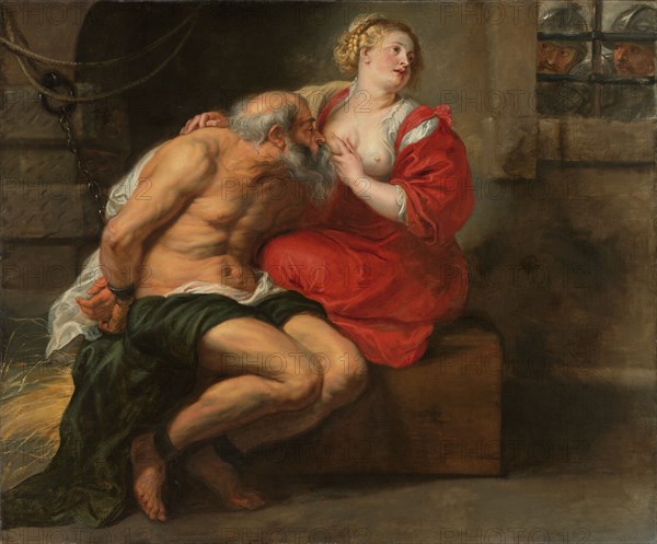 Cimon and Pero, c.1635. Creator: Workshop of Peter Paul Rubens.