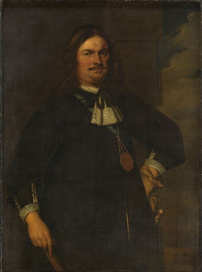 Portrait of Adriaen Banckert (c.1620-1684), Vice Admiral of Zeeland, c.1648-c.1670. Creator: Hendrick Berckman.