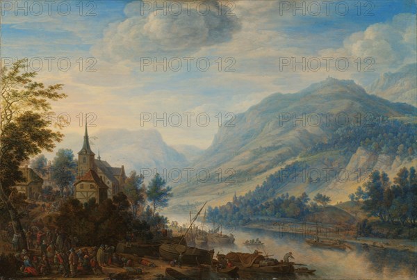 View of the Rhine River near Reineck, 1654. Creator: Herman Saftleven the Younger.