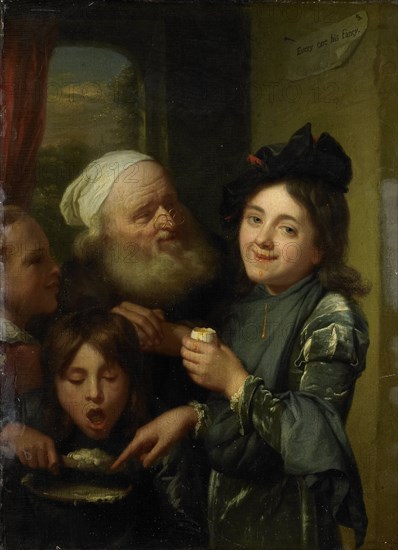 'Every one his fancy', 1670-1675. Creator: Godfried Schalcken.