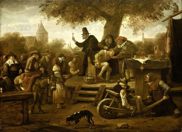 The quack, 1650-1660. Creator: Jan Steen.