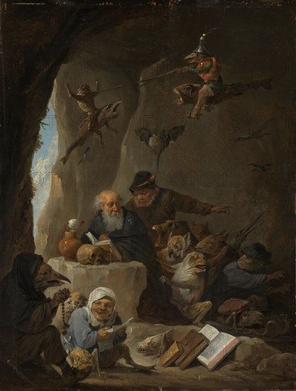 The Temptation of St Anthony, c.1645. Creator: David Teniers II.