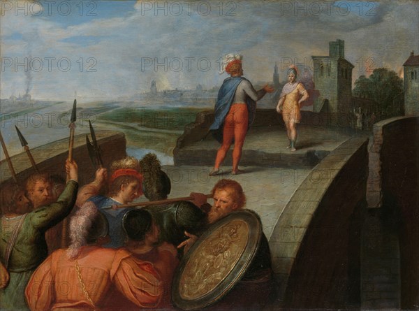 The Peace Negotiations between Julius Civilis and the Roman General Cerialis, 1600-1613. Creator: Otto Van Veen.