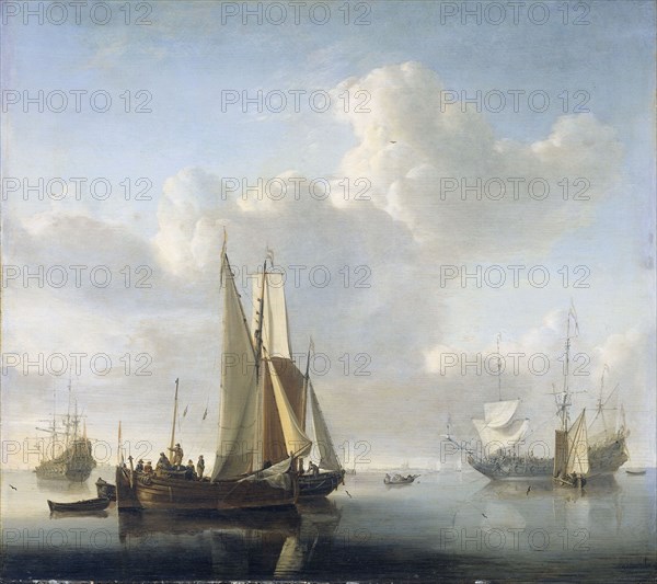 Ships before the Coast, after 1670. Creator: Willem van de Velde the Younger.