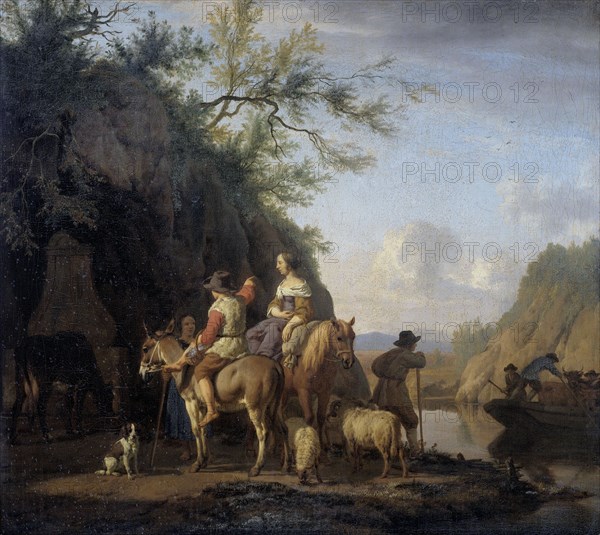 Ferry Boat, 1666. Creator: Adriaen van de Velde.