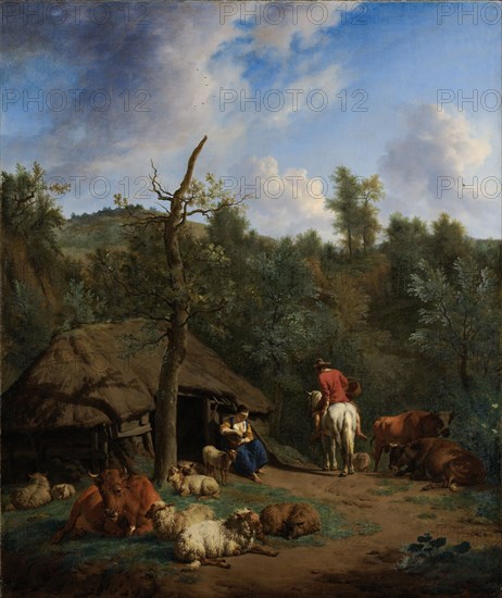 The Hut, 1671. Creator: Adriaen van de Velde.