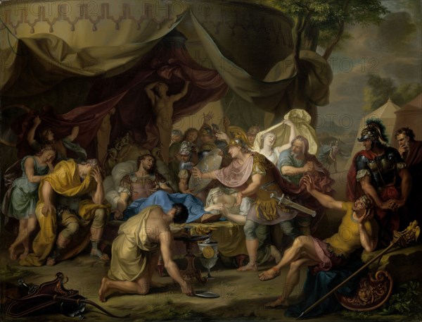 The Death of Epaminondas, 1726. Creator: Isaac Walraven.