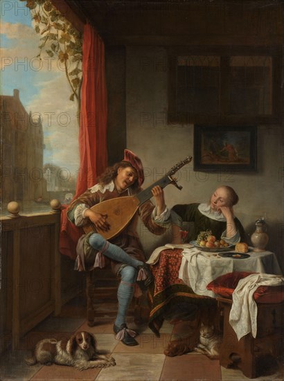 The Lutenist, 1661. Creator: Hendrik Martensz. Sorgh.