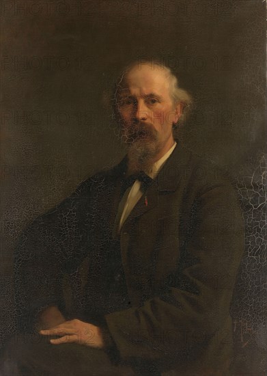 Portrait of Pieter Stortenbeker (1828-1898), painter, c.1884. Creator: Pieter de Josselin de Jong.