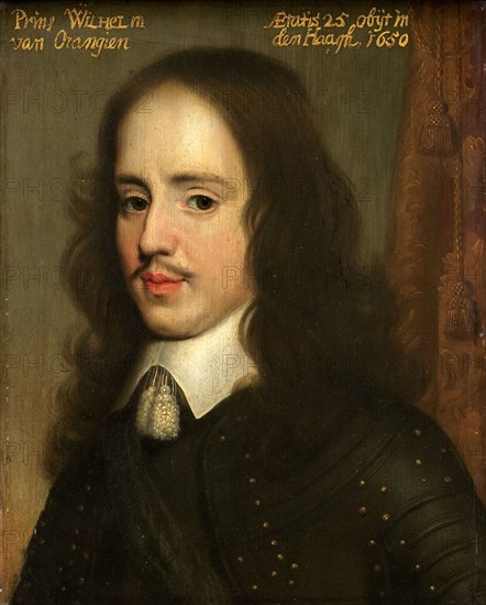 Portrait of Willem II (1626-50), Prince of Orange, c.1653. Creator: Workshop of Gerard van Honthorst.