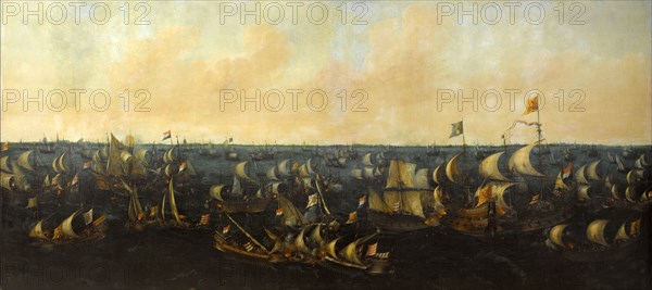 The Battle of the Zuider Zee, 6 October 1573, 1621. Creator: Abraham de Verwer.