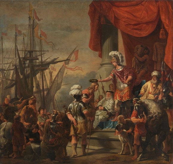 Aeneas Crowning Cloanthus, c.1661-c.1663. Creator: Ferdinand Bol.