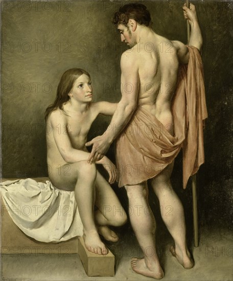 Academic Study of a Man and a Woman, 1808. Creator: Wouter Mol.