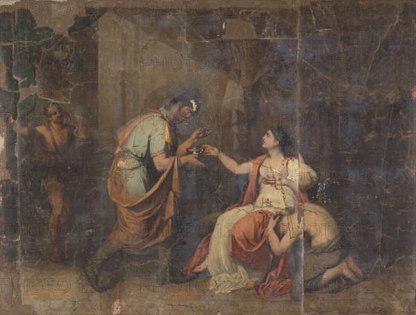 The Death of Sophonisbe, Queen of Numidia, 1816. Creator: Benjamin Wolf.