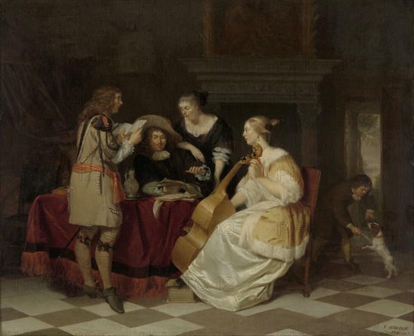 A Musical Company, 1673. Creator: Jan Verkolje.