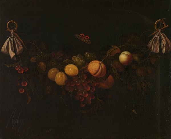 Festoon of Fruits, c.1653-c.1658. Creator: Johannes Borman.