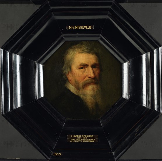 Portrait of Lubbert Gerritsz (1535-1612), after c.1607. Creator: Workshop of Michiel Jansz van Mierevelt.