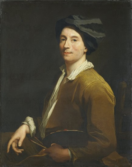 Portrait of a Painter, probably a Self Portrait, 1690-1729. Creator: Krzysztof Lubieniecki.