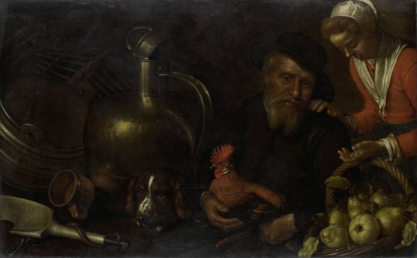 The Poultry Seller, 1620-1643. Creator: Cornelis Jacobsz Delff.