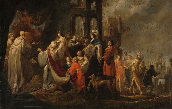 The Idolatry of King Solomon, 1635-1655. Creator: Jacob Hogers.