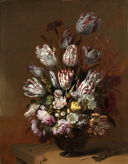 Floral Still Life, 1639. Creator: Hans Bollongier.