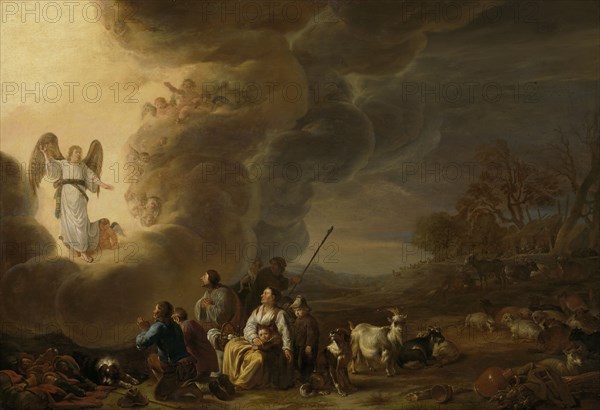 The annunciation to the shepherd, 1630-1650. Creator: Cornelis Saftleven.