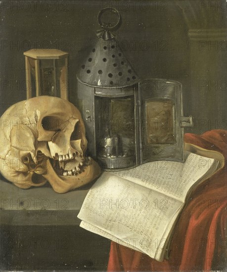 Vanitas Still Life, 1675-1700. Creator: B. Schaak.