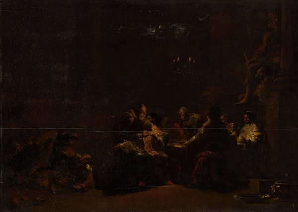 Pashur Smiting Jeremiah in the Temple, c.1648. Creator: Leonard Bramer.