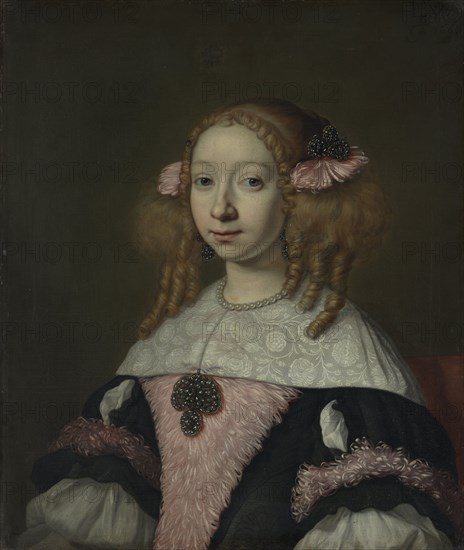 Adriana Jacobusdr Hinlopen (1646-1736), Wife of Johannes Wijbrants, 1667. Creator: Lodewyk van der Helst.