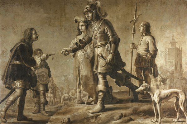 Boudewijn van Heusden (830-870) and his Wife Sophia Receiving Homage from the..., c.1626, c.1626. Creator: Unknown.