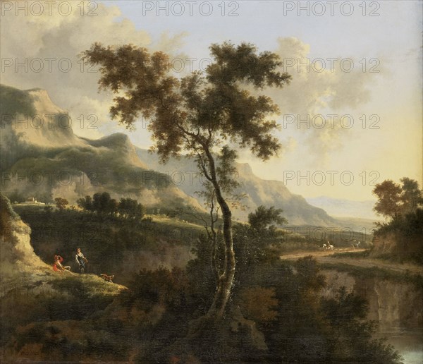 Mountainous Landscape, 1660-1685. Creator: Jan Hackaert.